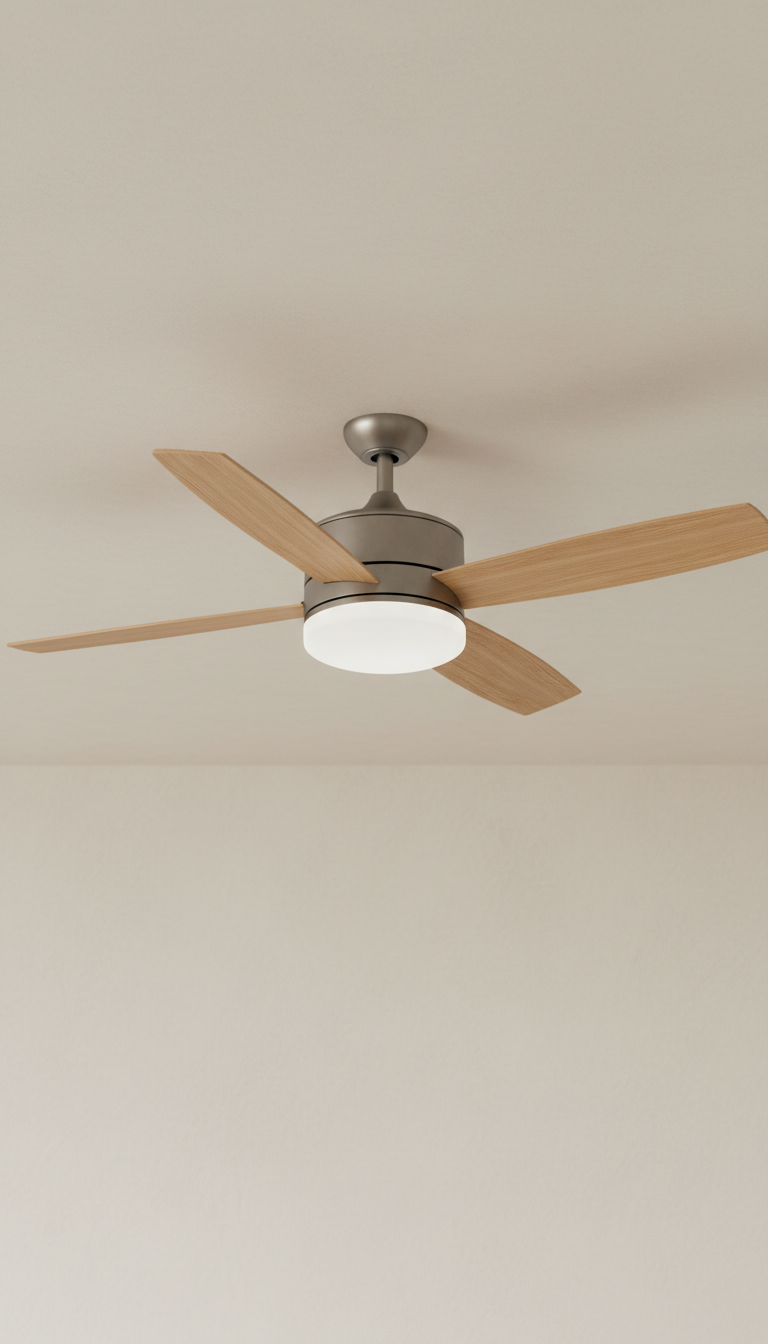 52-inch oak ceiling fan