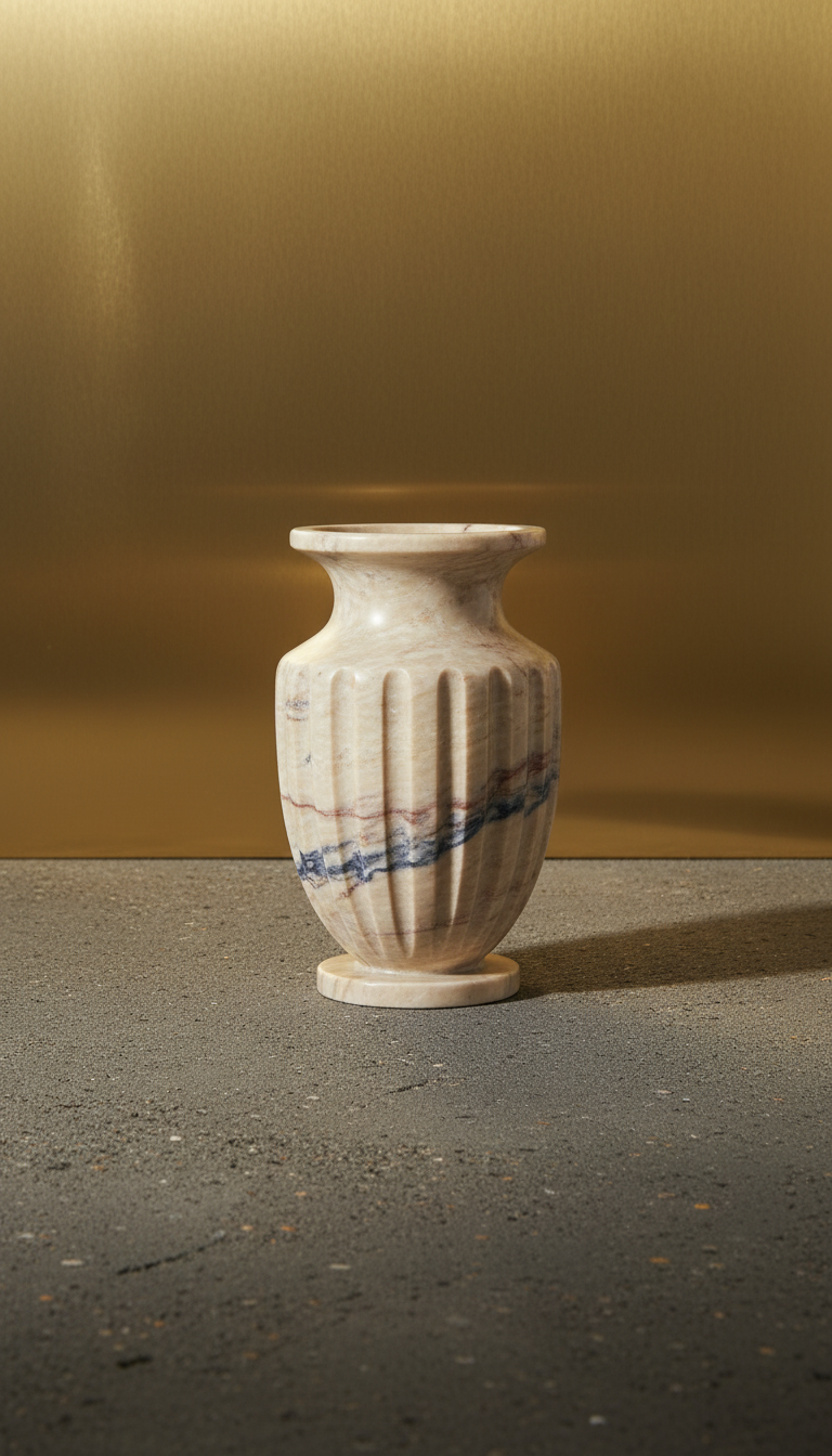 Marble Statement Vase in a new setting