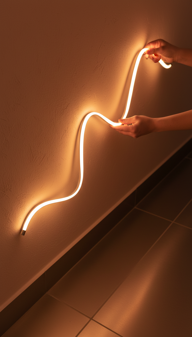Flexible LED Strip Light in use
