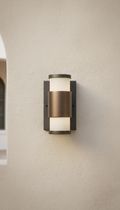 Outdoor sconce with sealed glass