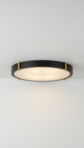 Matte white LED flush mount