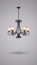 Wrought iron chandelier