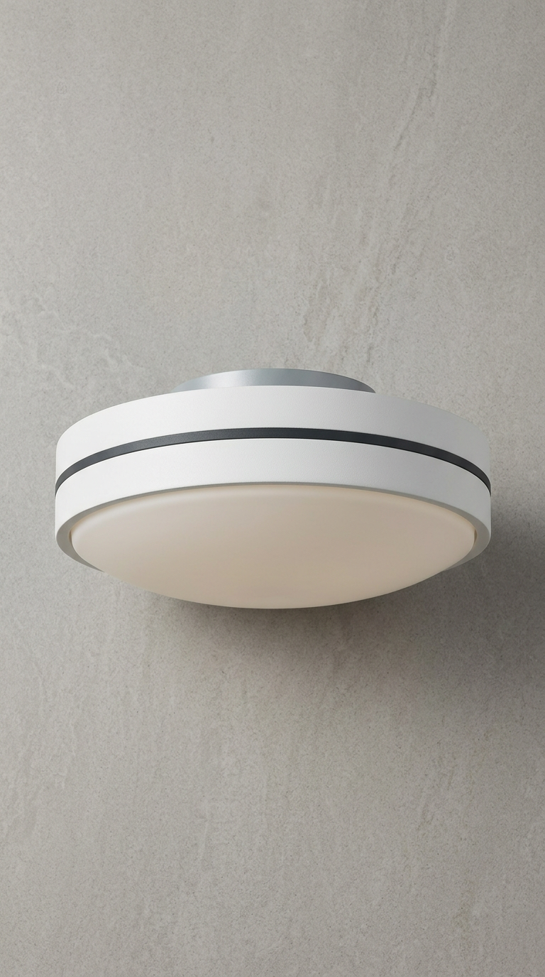 Minimalist ceiling light with accent ring