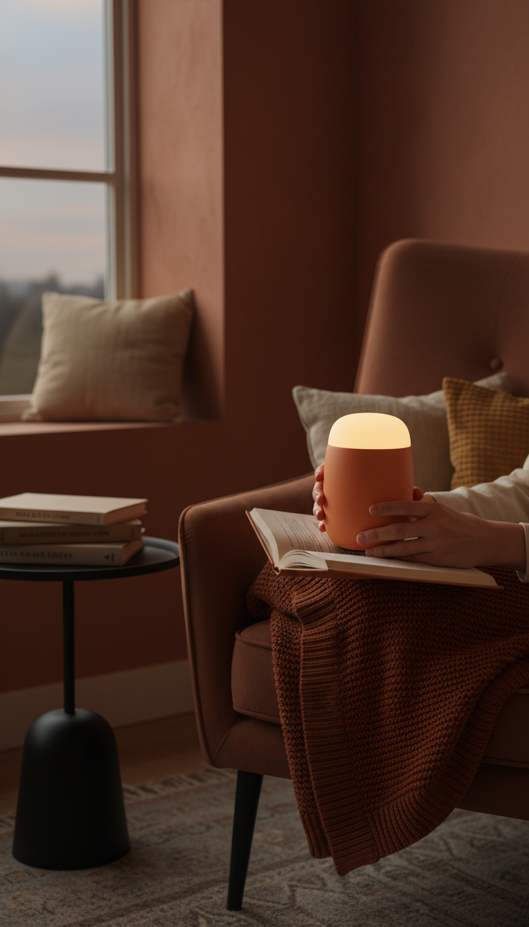 Portable Tactile Lamp in use