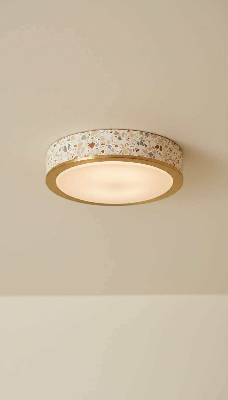 Terrazzo ceiling light