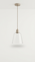 Minimalist glass pendant lamp