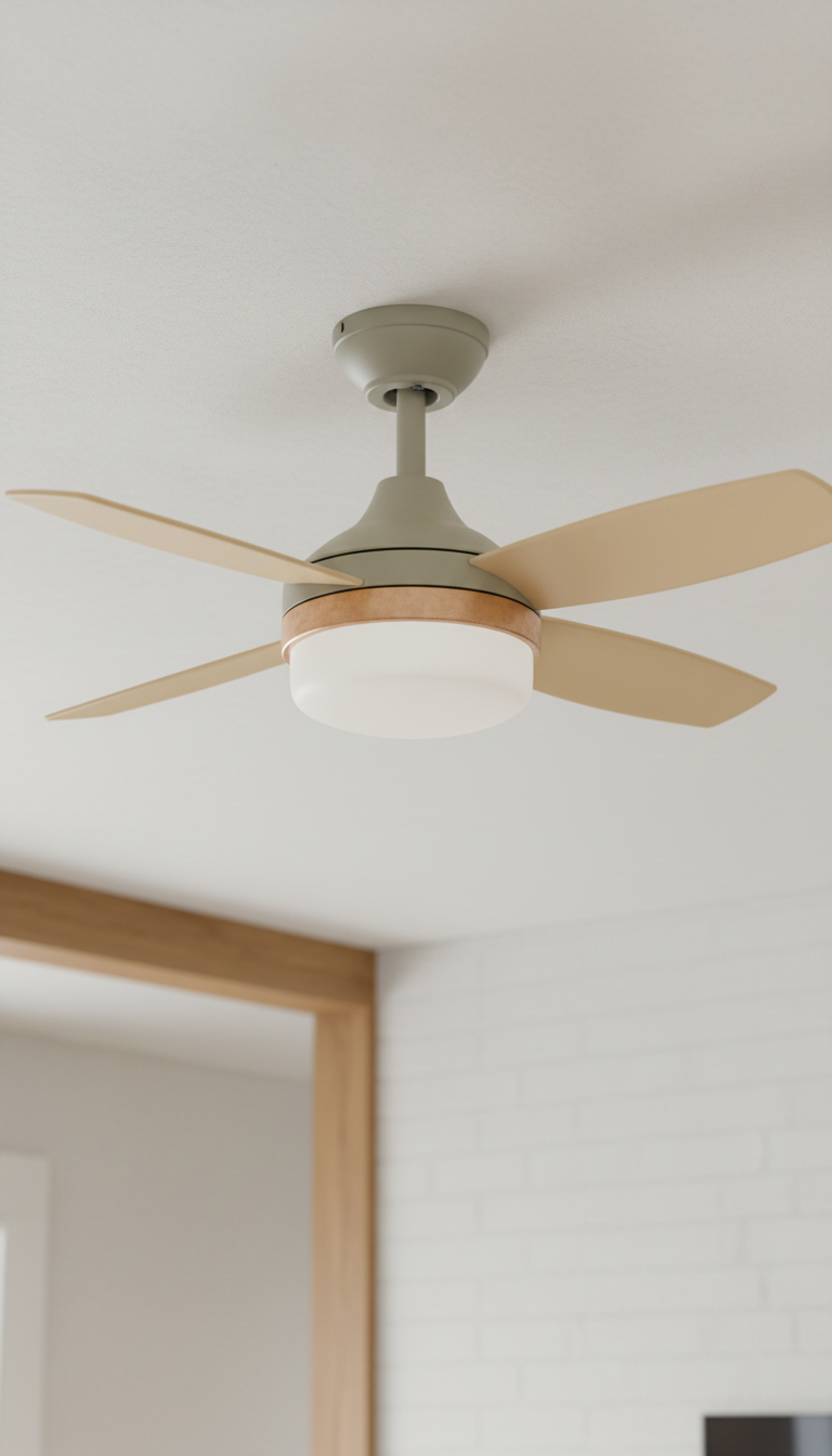 ABS blade ceiling fan with light