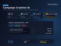 kAInet Campaign Creation AI — 4-step workflow with Google Ads preview