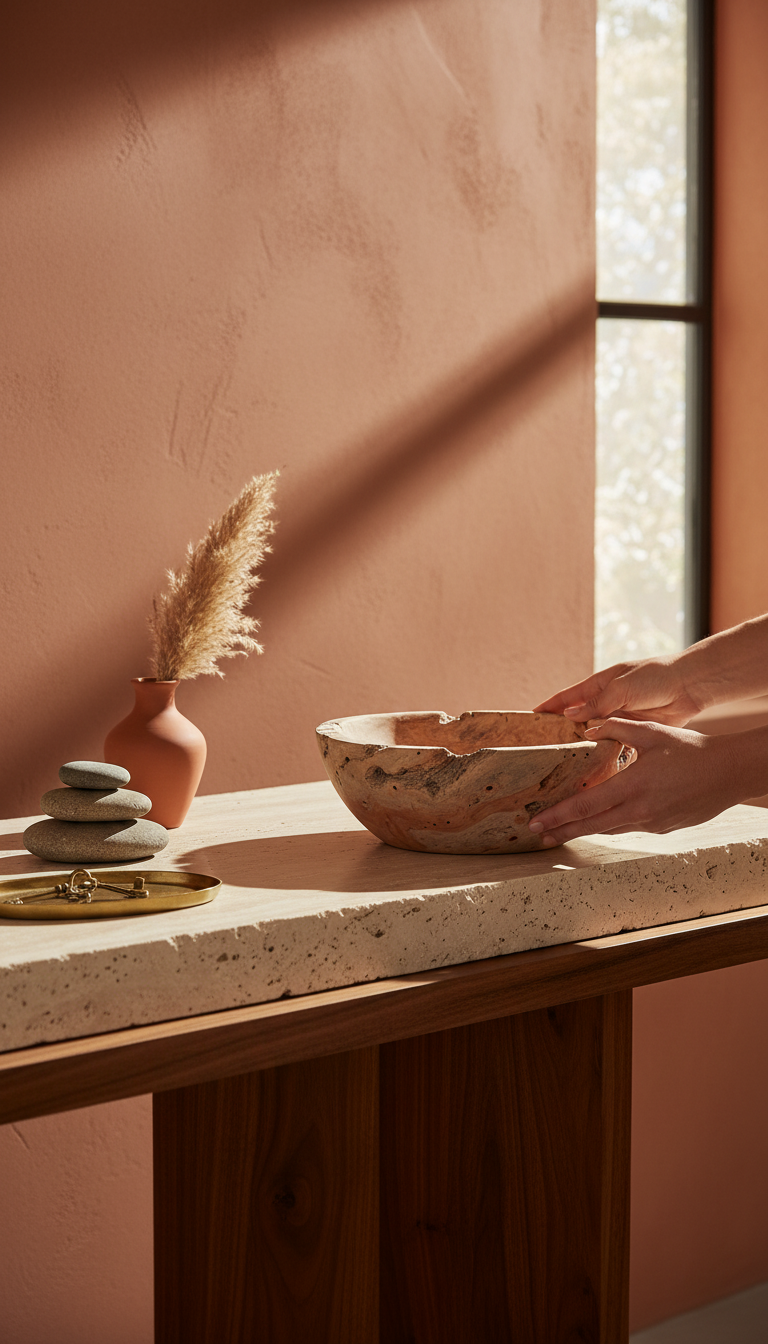 Wooden Bowl in use